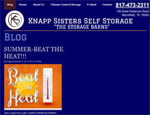 Tablet Screenshot of knappsistersselfstorage.com